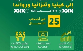 شركات سعودية تستكشف الأسواق في كينيا وتنزانيا ورواندا