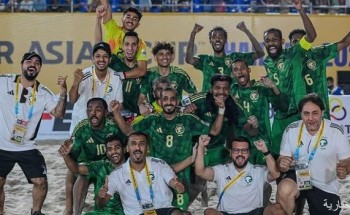 كأس آسيا: أخضر الشاطئية يفتتح مشواره بخماسية بمرمى الصين