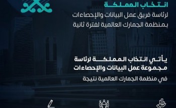 إعادة انتخاب السعودية لرئاسة مجموعة عمل البيانات في منظمة الجمارك العالمية