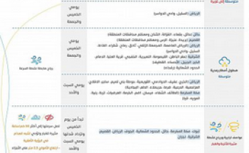 بدءاً من الغد.. أمطار غزيرة وارتفاع للأمواج ورياح تصل سرعتها لأكثر من 50كم/ساعة على مناطق المملكة