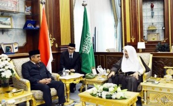 رئيس مجلس الشورى يعقد جلسة مباحثات رسمية مع نظيره الإندونيسي