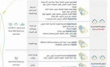 “الأرصاد”: تقلبات جوية تشهدها معظم مناطق المملكة من السبت إلى الأربعاء المقبل