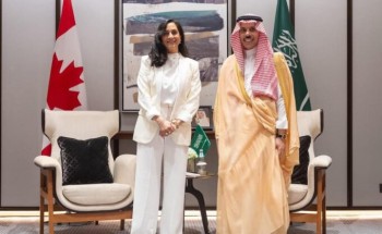 سمو وزير الخارجية يستقبل وزيرة خارجية كندا
