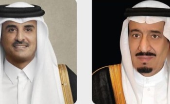 خادم الحرمين الشريفين يعزي أمير دولة قطر في وفاة صاحب السمو الشيخ حمد بن خليفة آل ثاني أمير دولة قطر السابق