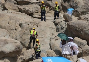 الدفاع المدني يعزز جهوده بتكثيف الجولات الميدانية في مشعر عرفات