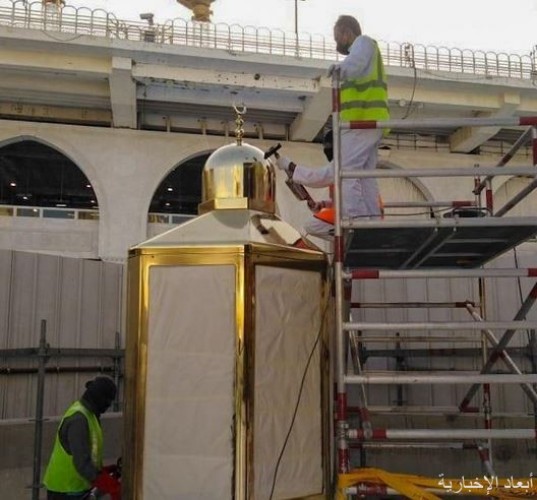 الإدارة العامة للتشغيل والصيانة بشؤون الحرمين تجري صيانة كاملة لمقام إبراهيم صحيفة أبعاد الإخبارية