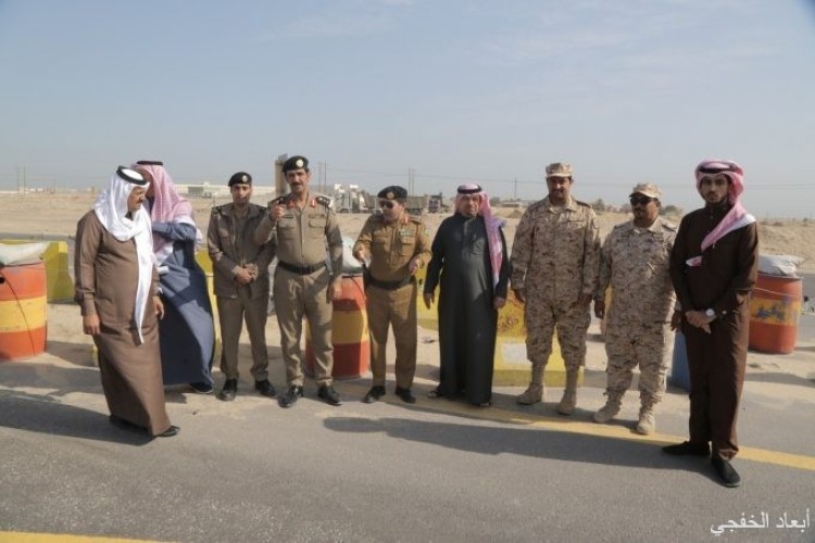 جولة تفقدية لمحافظ الخفجي والجهات الأمنية تقرر تعديل تحويلة الجسر الجديد