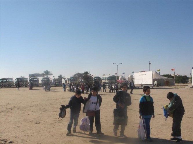 رحلة ترفيهية  لطلاب مدرسة الشرق الابتدائية الأهلية إلى مخيم الربيع بالخفجي