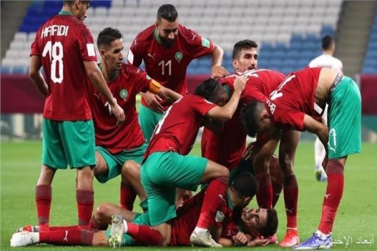 فوز منتخب المغرب على المنتخب السعودي لكرة القدم