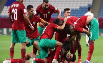 فوز منتخب المغرب على المنتخب السعودي لكرة القدم