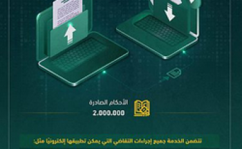 وزارة العدل: 5.48 ملايين جلسة من خلال التقاضي الإلكتروني