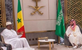 ولي العهد يستقبل رئيس جمهورية السنغال