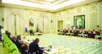ولي العهد والرئيس الروسي يعقدان جلسة مباحثات رسمية