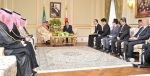 خادم الحرمين الشريفين ورئيس الوزراء الياباني يعقدان جلسة مباحثات رسمية