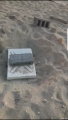 مواطن يوثق «بالفيديو والصور» خطر خزان ماء مدفون بشاطيء الخفجي
