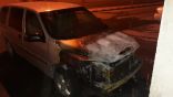 «مدني الخفجي» يباشر تضرر مركبة من حريق مخلفات