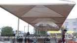 بالفيديو.. بائعات السوق الشعبي بالخفجي يرفضن مظلات البلدية