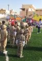 عرض عسكري يعلن بداية إنطلاق بطولة شهداء الوطن في إبتدائية الحديبية بالخفجي