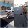 بلدية الخفجي تقوم بأعمال الصيانة للطرق والشوارع