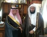 الهزاع يستقبل ويهنيء رئيس هيئة الأمر بالمعروف بالخفجي الشيخ سلطان المري