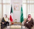 سمو ولي العهد يستقبل سمو رئيس مجلس الوزراء بدولة الكويت ويستعرضان العلاقات التاريخية وأوجه التعاون الثنائي