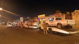 مرور الخفجي يحتجز عدد من سيارات المفحطين والمتجمهرين في ساحة الملك فهد