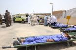 بالصور: 13 إصابة في «فرضية» إنهيار مركز صحي غرب الخفجي