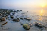 عدسة أبعاد الخفجي – صباح مشرق على شاطئ الخفجي , تصوير – عادل اليحياء