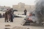 المستقبل الابتدائية تدرب طلابها على إطفاء الحريق بالتعاون مع مدني الخفجي