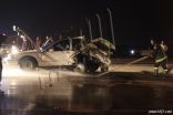 مصرع شخص في حادث شنيع عند منفذ شبك الحرس الوطني على طريق الخفجي – أبو حدرية