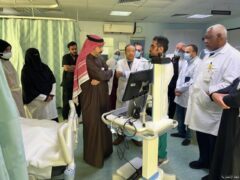 مستشفى الخفجي العام يدشن “عربة الربط الافتراضي” لمسار العناية الحرجة