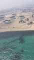 بالفيديو.. تسرب نفطي على مساحة 100 متر في مياه الخليج