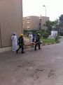 الدفاع المدني ينفذ حريق فرضي بمستشفى الخفجي العام