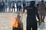 بالتعاون مع مدني الخفجي معهد البترول يدرب الطلاب على التعامل مع الحرائق