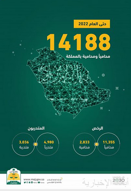 العدل: 3399 رخصة محاماة صدرت خلال العام الماضي